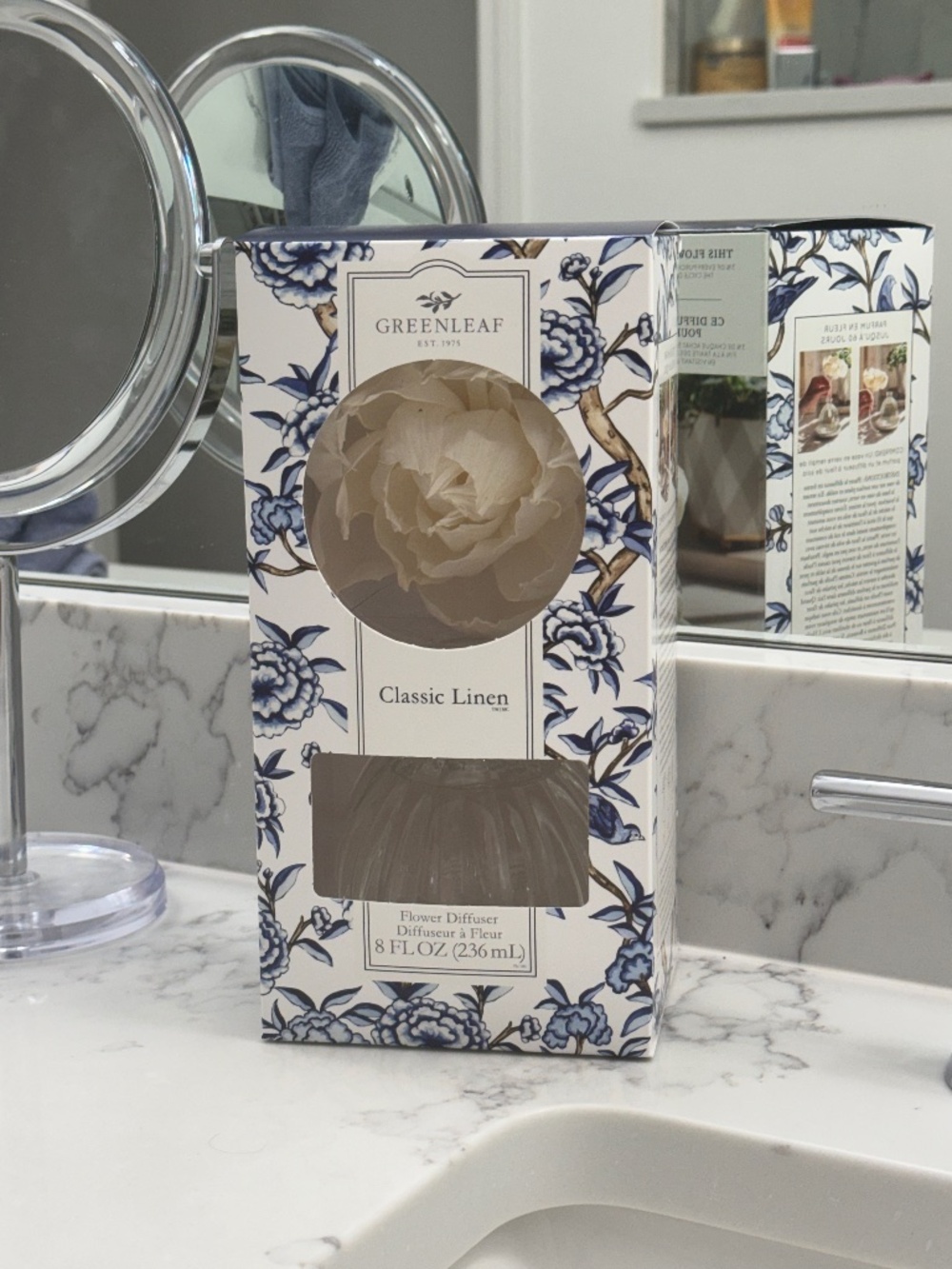 Greenleaf Flower Diffuser, Classic Linen scent